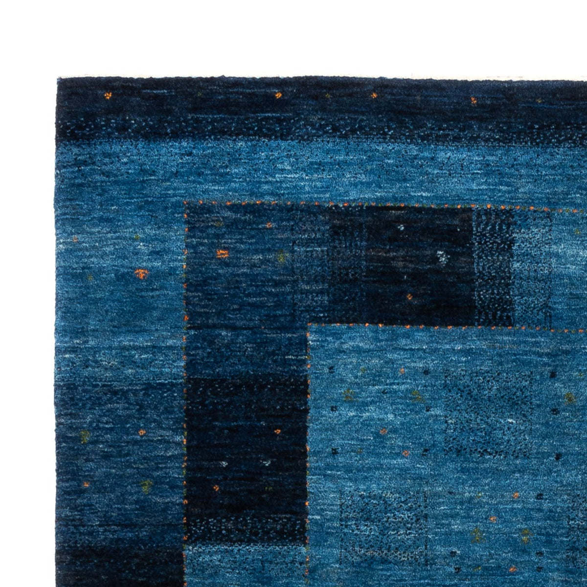 Tapis Gabbeh - Loribaft Persan - 209 x 152 cm - bleu