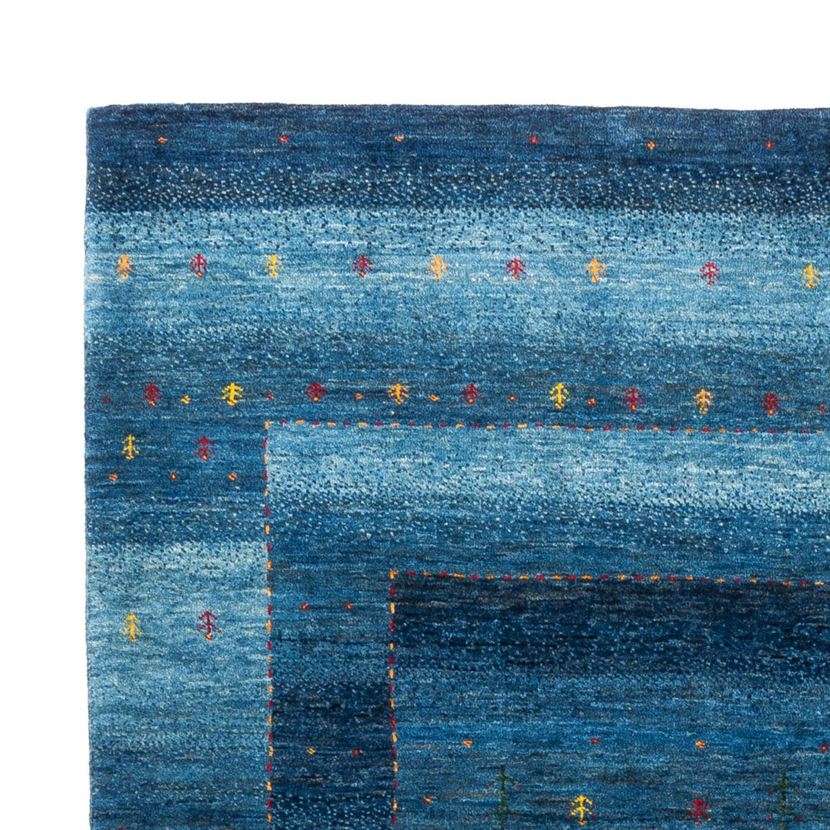 Tapis Gabbeh - Loribaft Persan - 209 x 154 cm - bleu