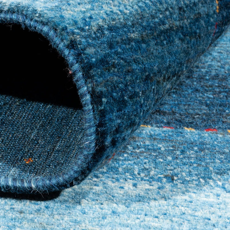 Tapis Gabbeh - Loribaft Persan - 209 x 154 cm - bleu