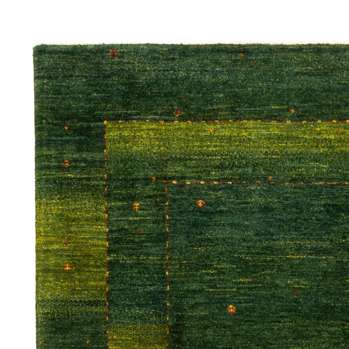 Tapis Gabbeh - Loribaft Persan - 198 x 146 cm - vert