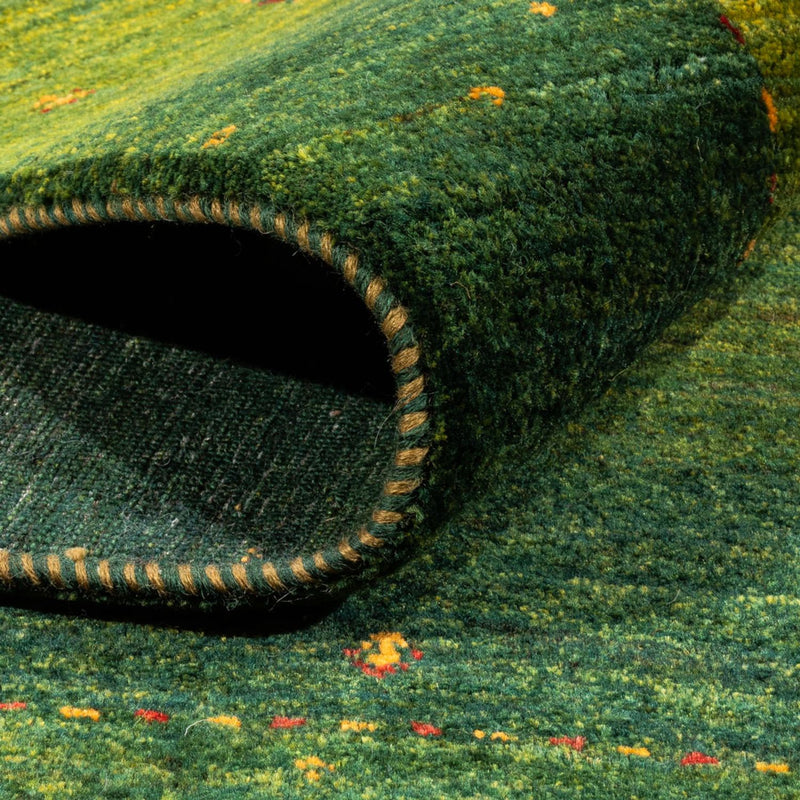 Tapis Gabbeh - Loribaft Persan - 198 x 146 cm - vert