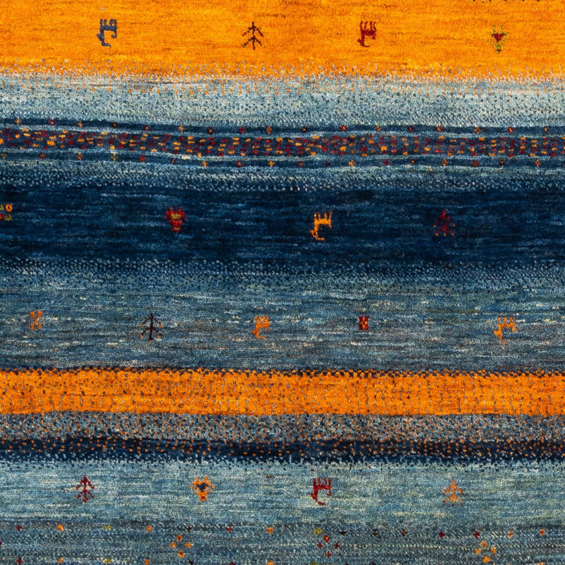 Tapis Gabbeh - Loribaft Persan - Royal - 209 x 144 cm - bleu