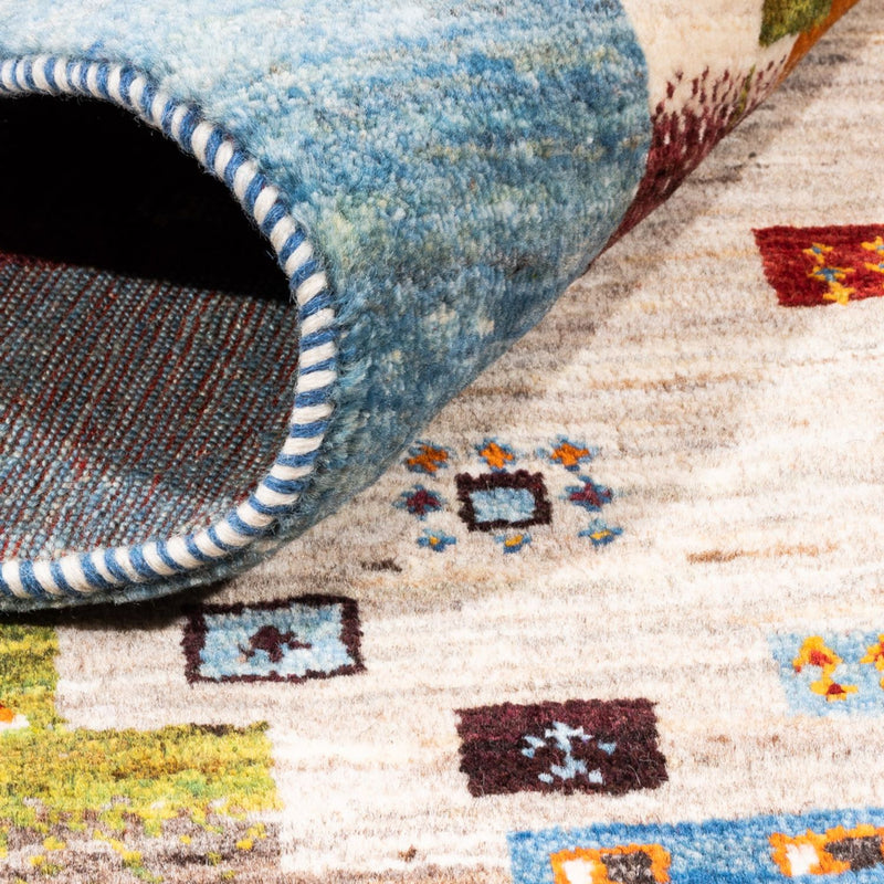 Tapis Gabbeh - Loribaft Persan - Royal - 201 x 150 cm - bleu