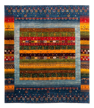 Tapis Gabbeh - Loribaft Persan - Royal - 194 x 165 cm - multicolore