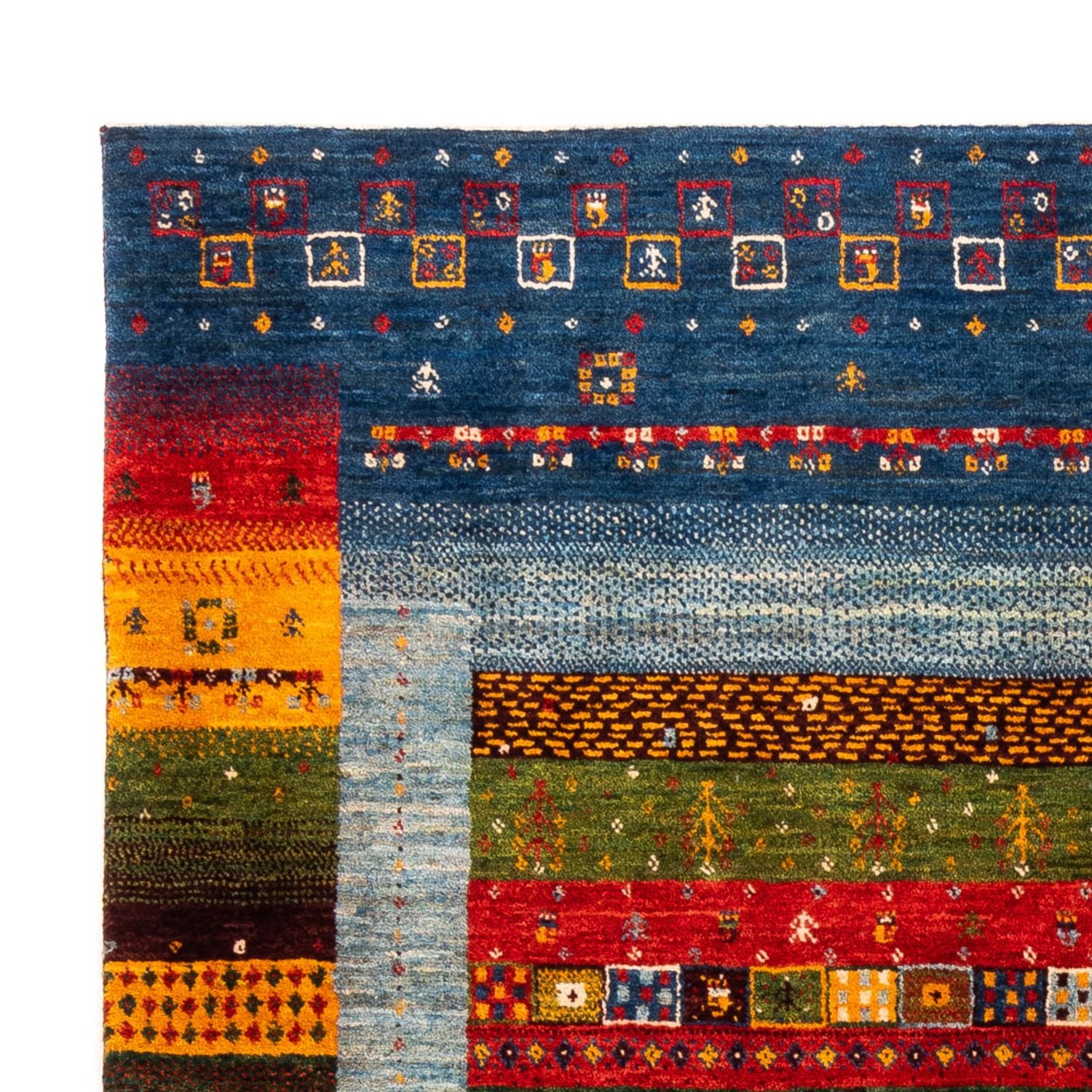 Tapis Gabbeh - Loribaft Persan - Royal - 194 x 165 cm - multicolore