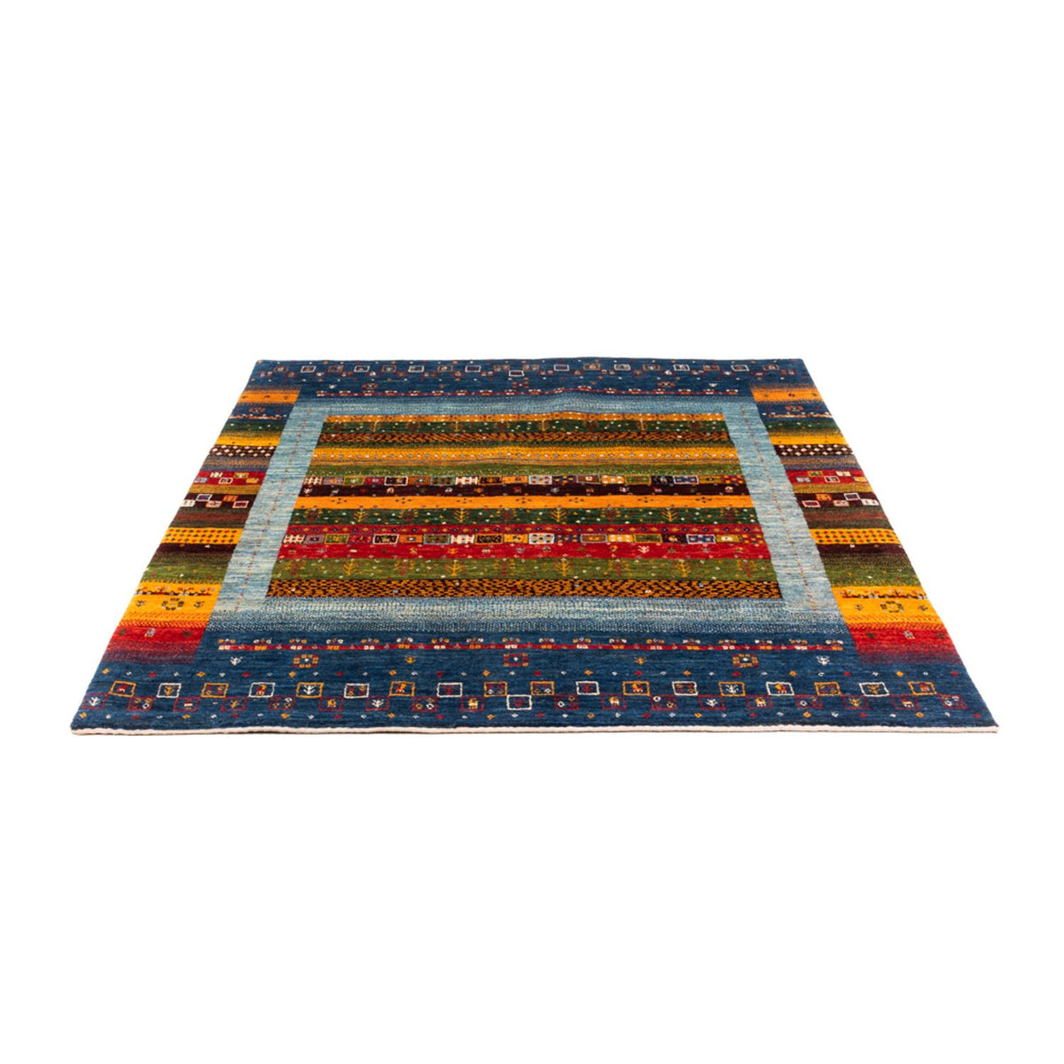 Tapis Gabbeh - Loribaft Persan - Royal - 194 x 165 cm - multicolore