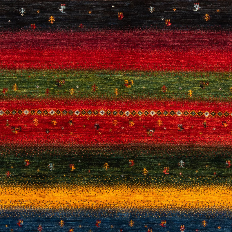 Tapis Gabbeh - Loribaft Persan - Royal - 210 x 148 cm - multicolore