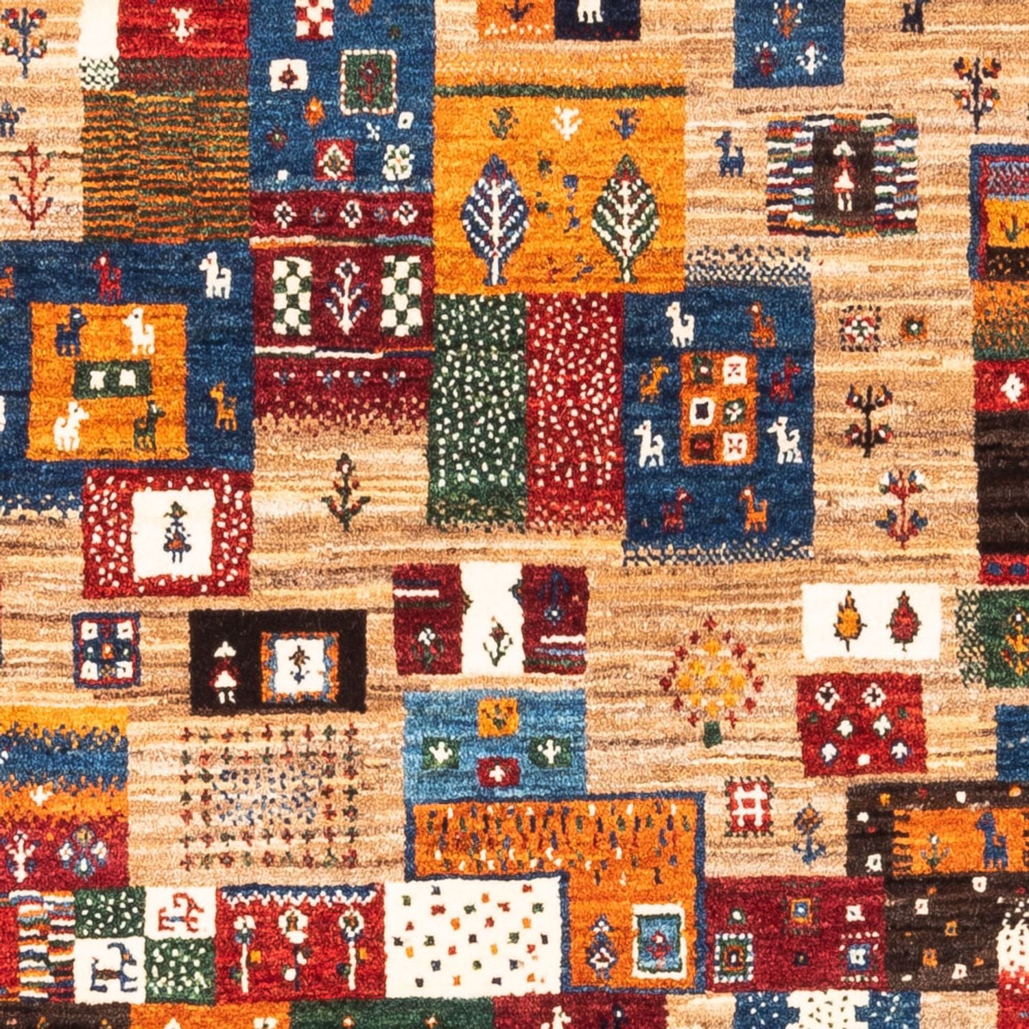 Tapis Gabbeh - Loribaft Persan - Royal - 140 x 100 cm - multicolore