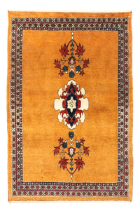 Tapis Gabbeh - Persan - 148 x 105 cm - or