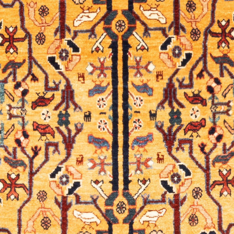 Tapis Gabbeh - Persan - 170 x 110 cm - or