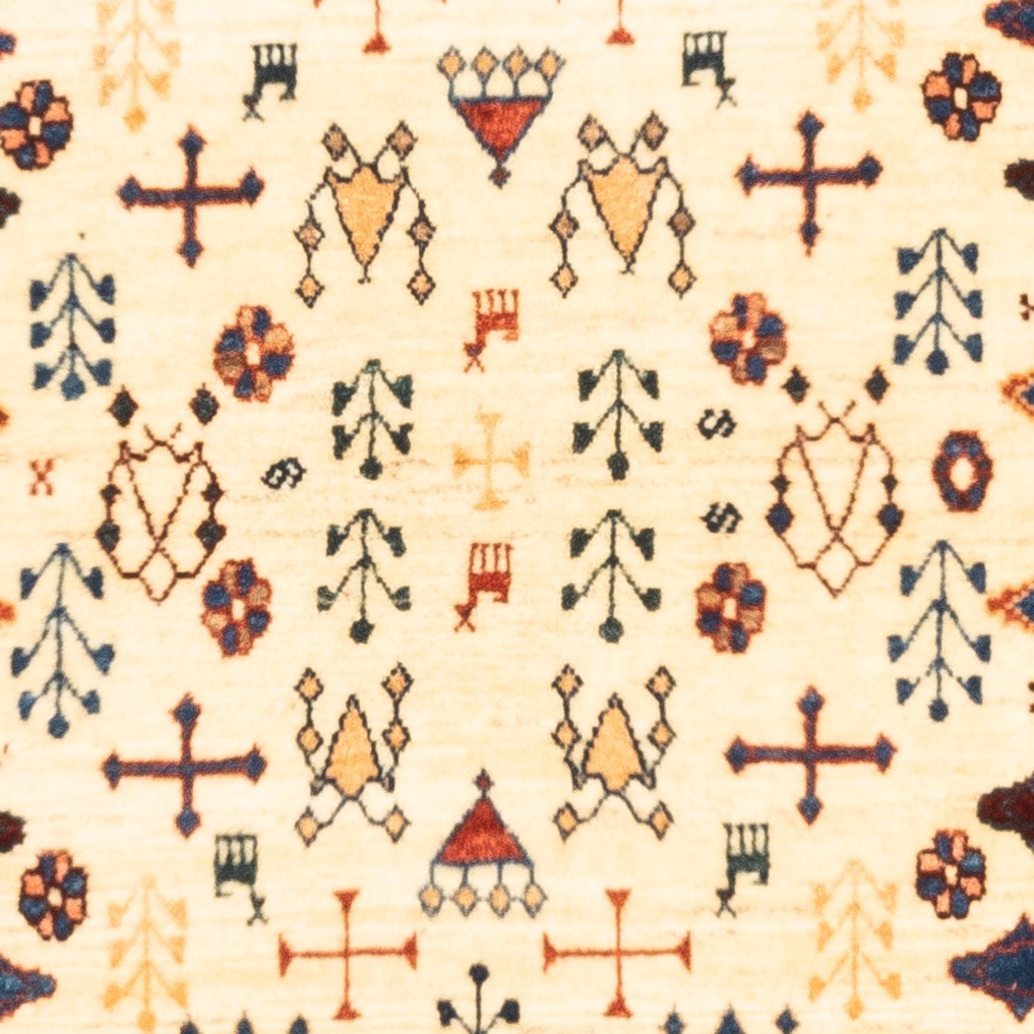 Tapis Gabbeh - Persan - 132 x 92 cm - beige