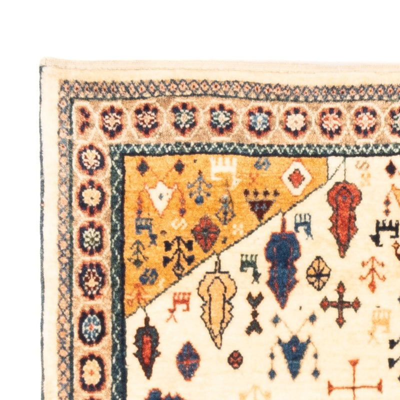 Tapis Gabbeh - Persan - 132 x 92 cm - beige