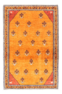 Tapis Gabbeh - Persan - 148 x 105 cm - or
