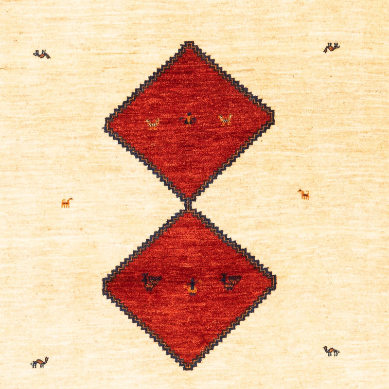 Tapis Gabbeh - Persan - 210 x 140 cm - beige