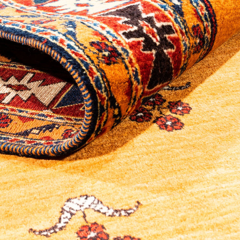 Tapis Gabbeh - Persan - 237 x 177 cm - or