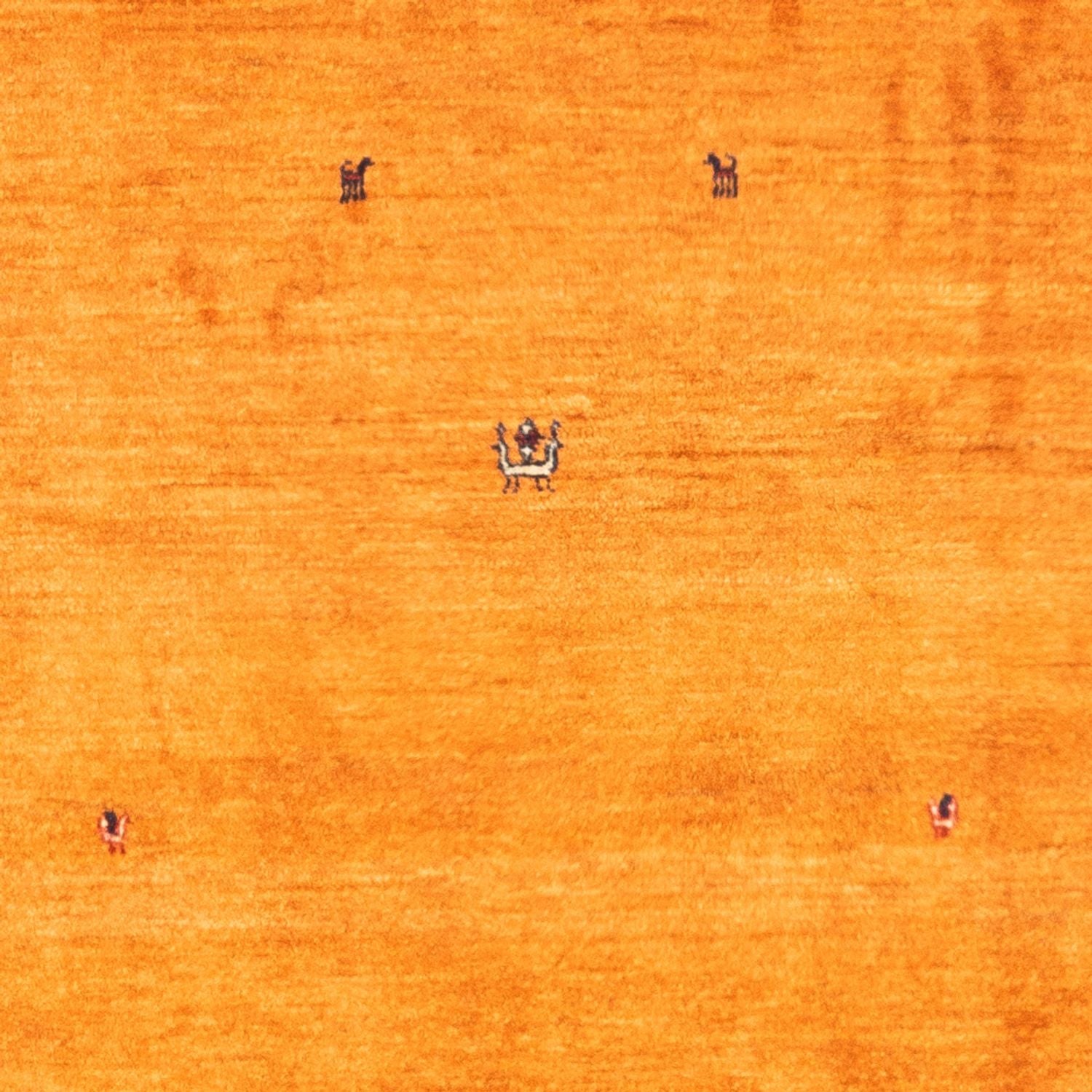 Tapis Gabbeh - Persan - 162 x 107 cm - or
