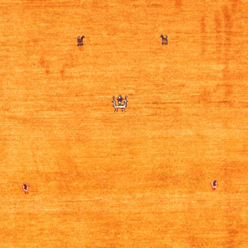 Tapis Gabbeh - Persan - 162 x 107 cm - or