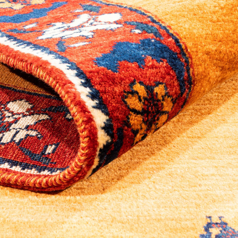Tapis Gabbeh - Persan - 162 x 107 cm - or