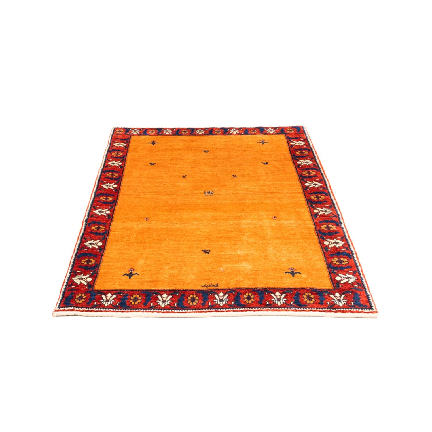 Tapis Gabbeh - Persan - 162 x 107 cm - or