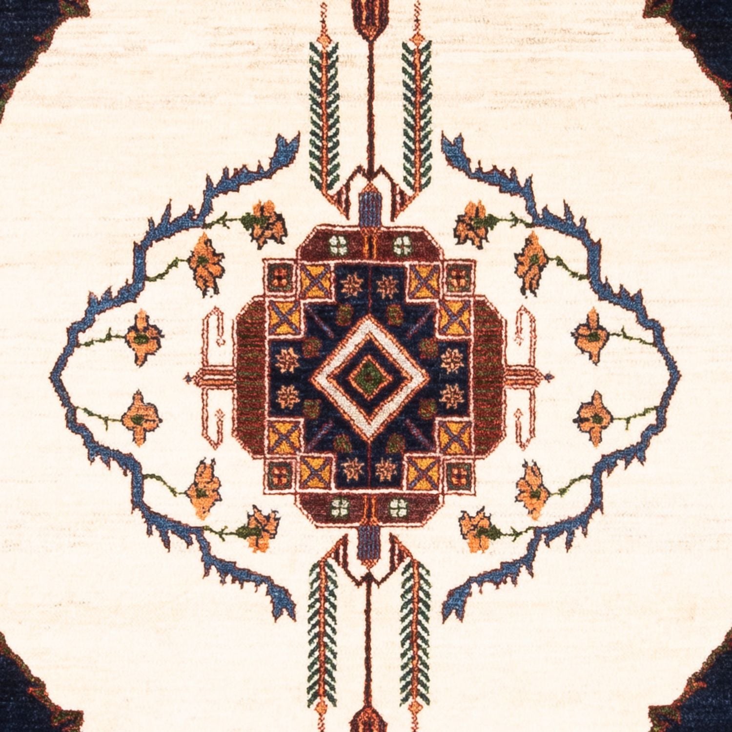 Tapis Gabbeh - Persan - 162 x 115 cm - crème