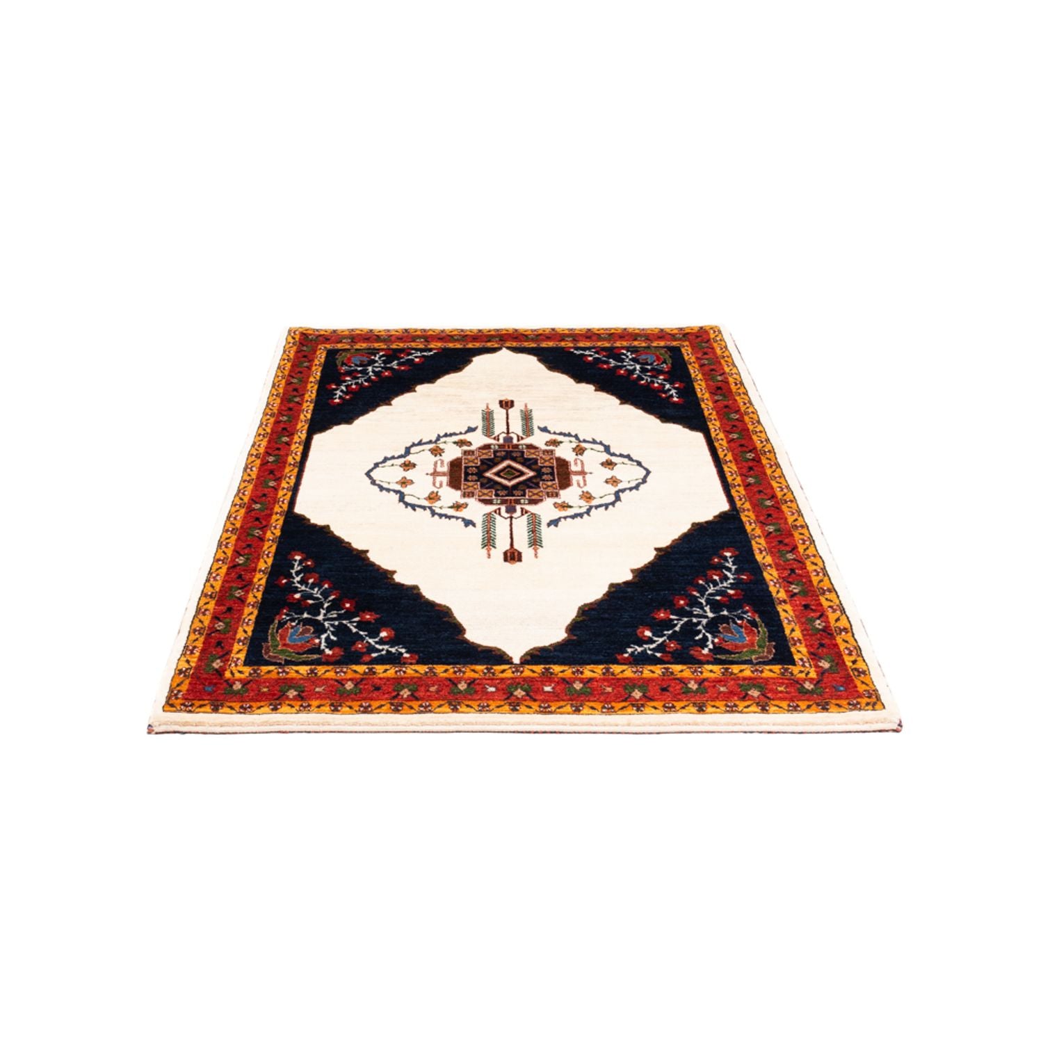 Tapis Gabbeh - Persan - 162 x 115 cm - crème