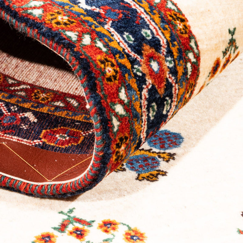Tapis Gabbeh - Persan - 152 x 104 cm - crème