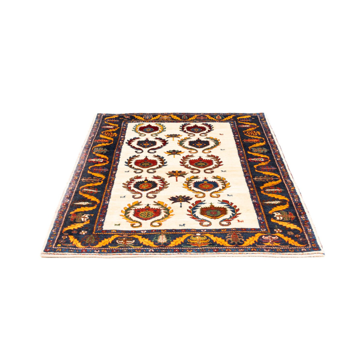 Tapis Gabbeh - Persan - 155 x 115 cm - crème