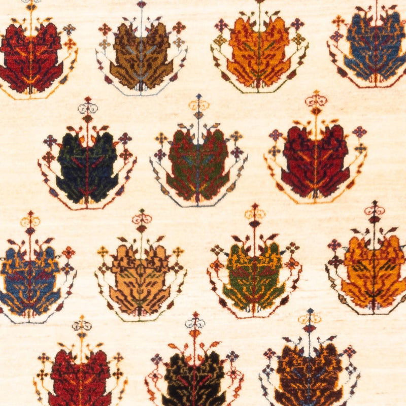 Tapis Gabbeh - Persan - 140 x 105 cm - crème