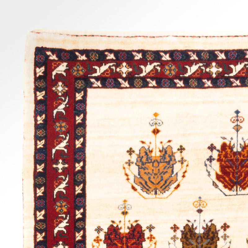Tapis Gabbeh - Persan - 140 x 105 cm - crème