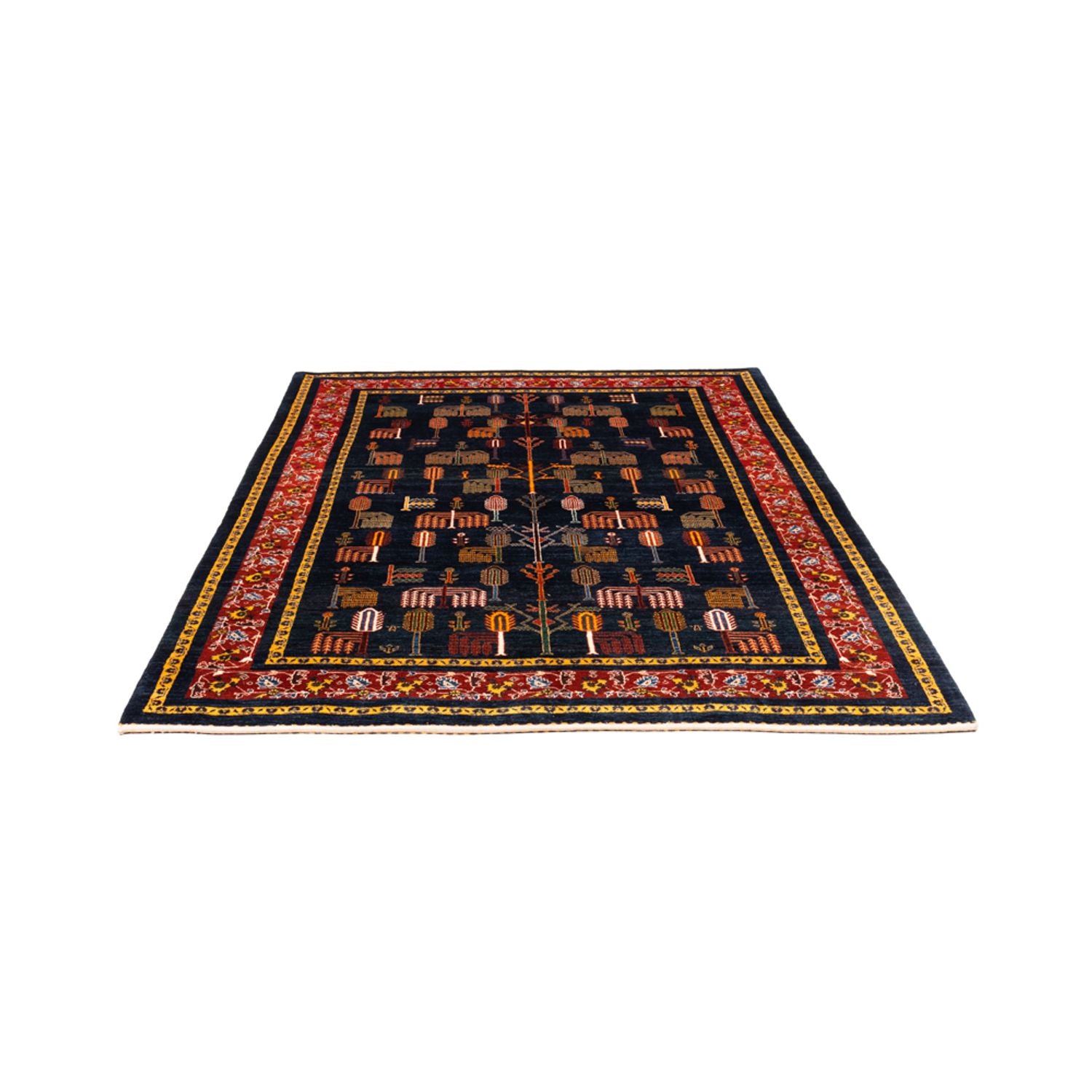 Tapis Gabbeh - Persan - 240 x 170 cm - bleu foncé