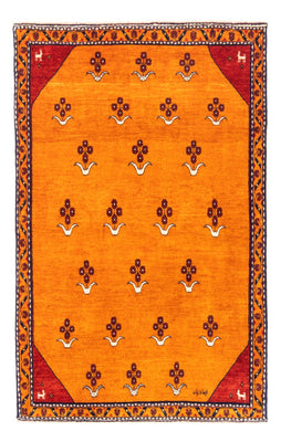 Tapis Gabbeh - Persan - 155 x 104 cm - or