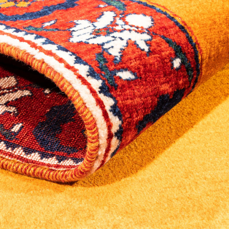 Tapis Gabbeh - Persan - 165 x 104 cm - or