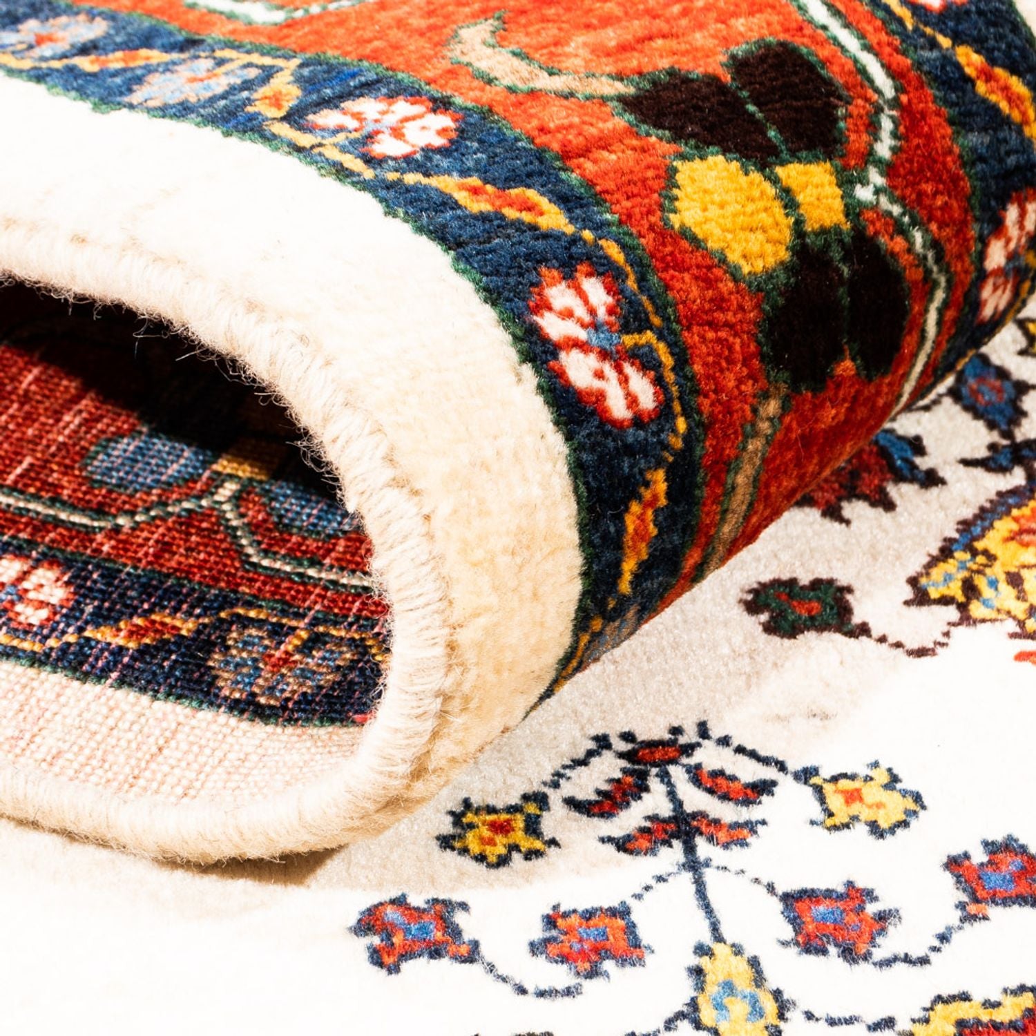 Tapis Gabbeh - Persan - 194 x 127 cm - crème