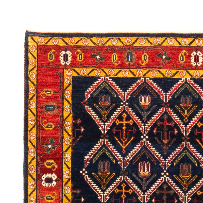 Tapis Gabbeh - Persan - 205 x 143 cm - bleu foncé