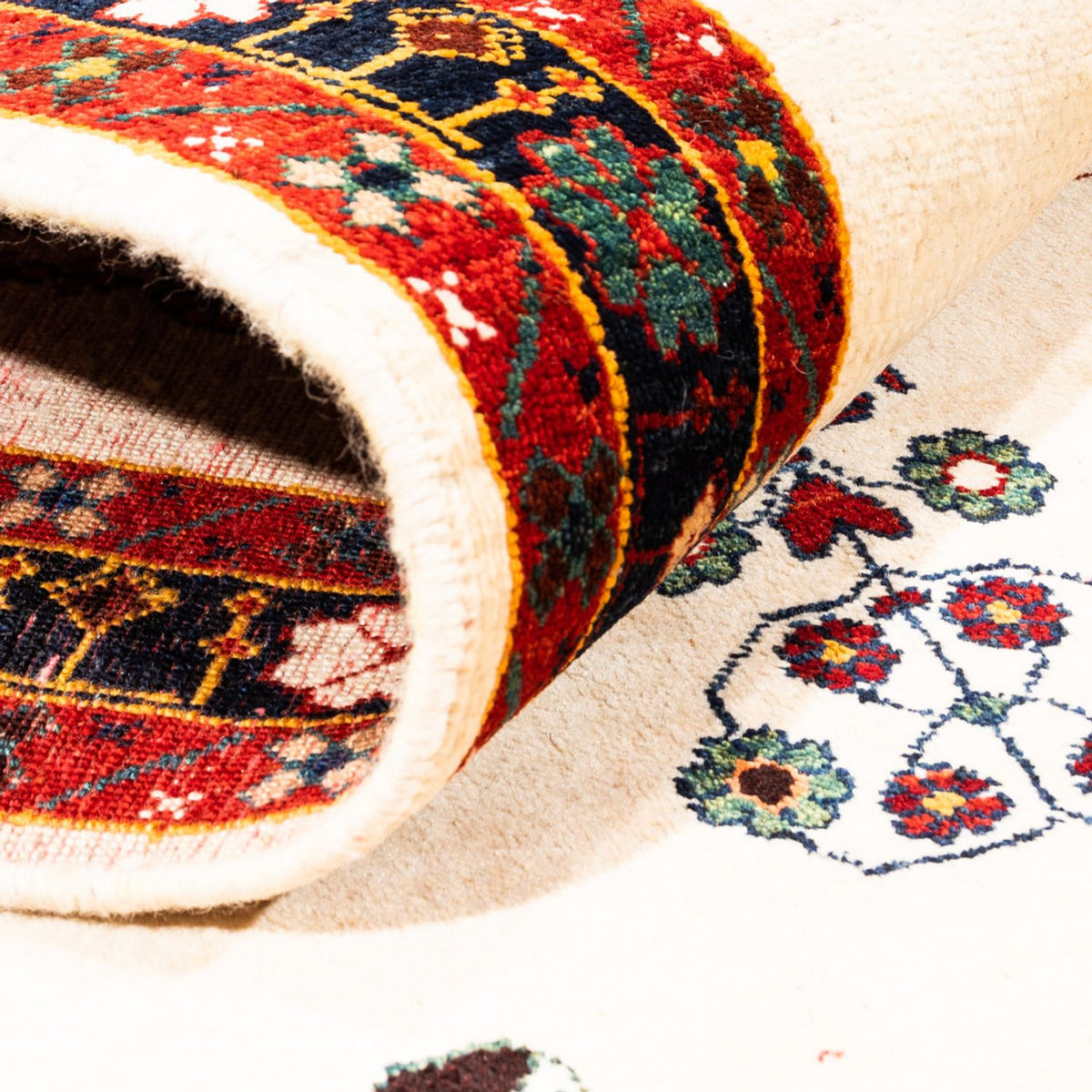 Tapis Gabbeh - Persan - 215 x 152 cm - crème