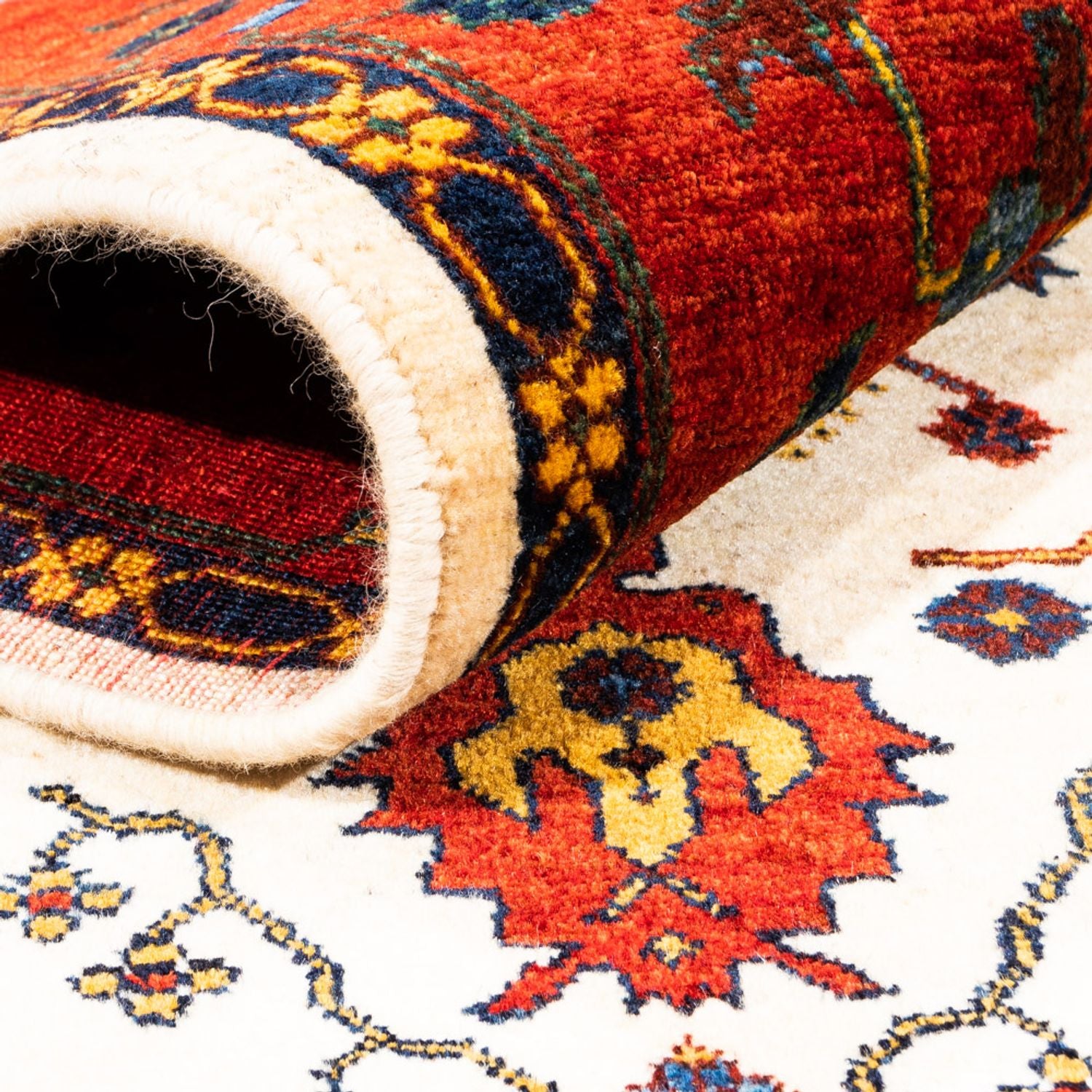 Tapis Gabbeh - Persan - 212 x 155 cm - crème
