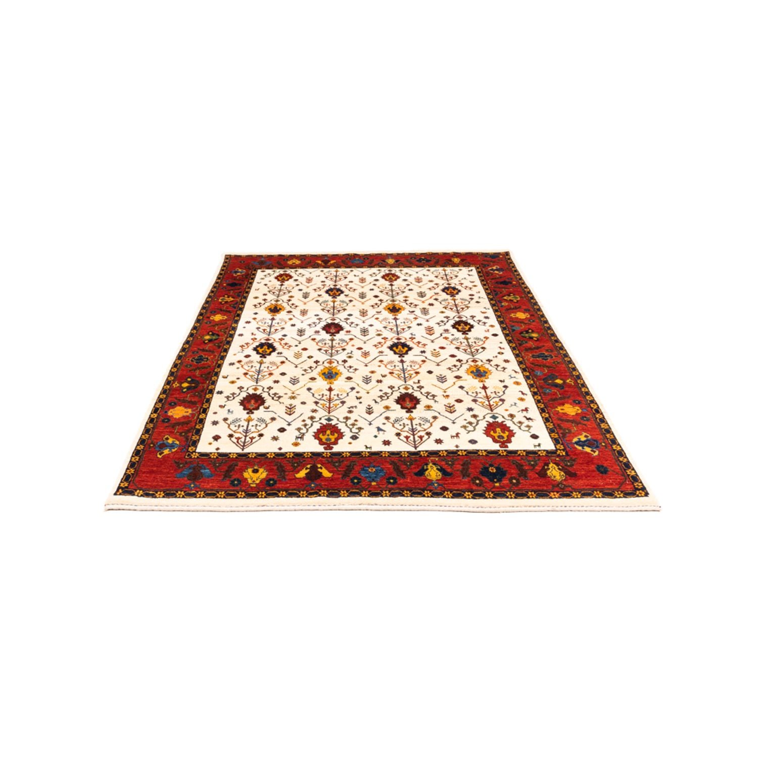 Tapis Gabbeh - Persan - 212 x 155 cm - crème