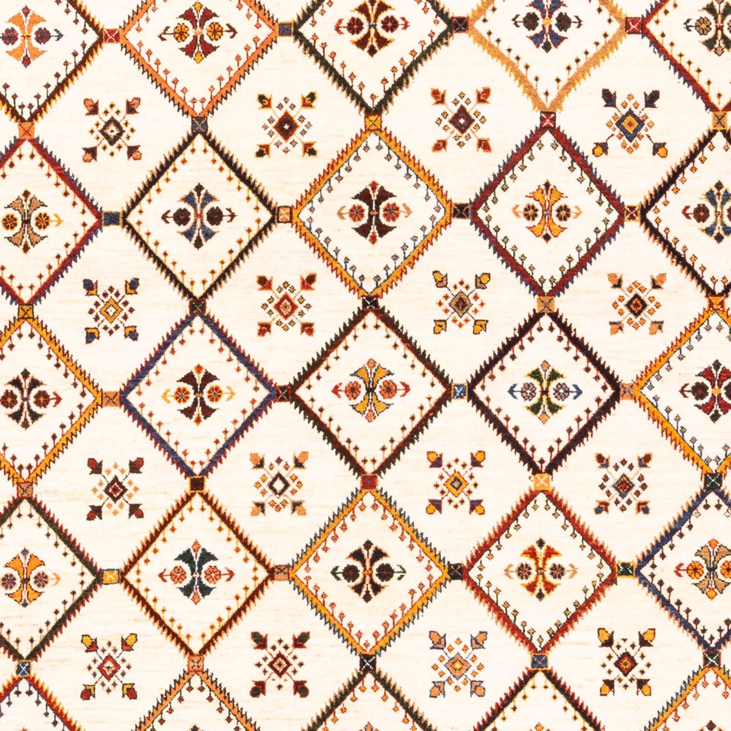 Tapis Gabbeh - Persan - 234 x 180 cm - crème
