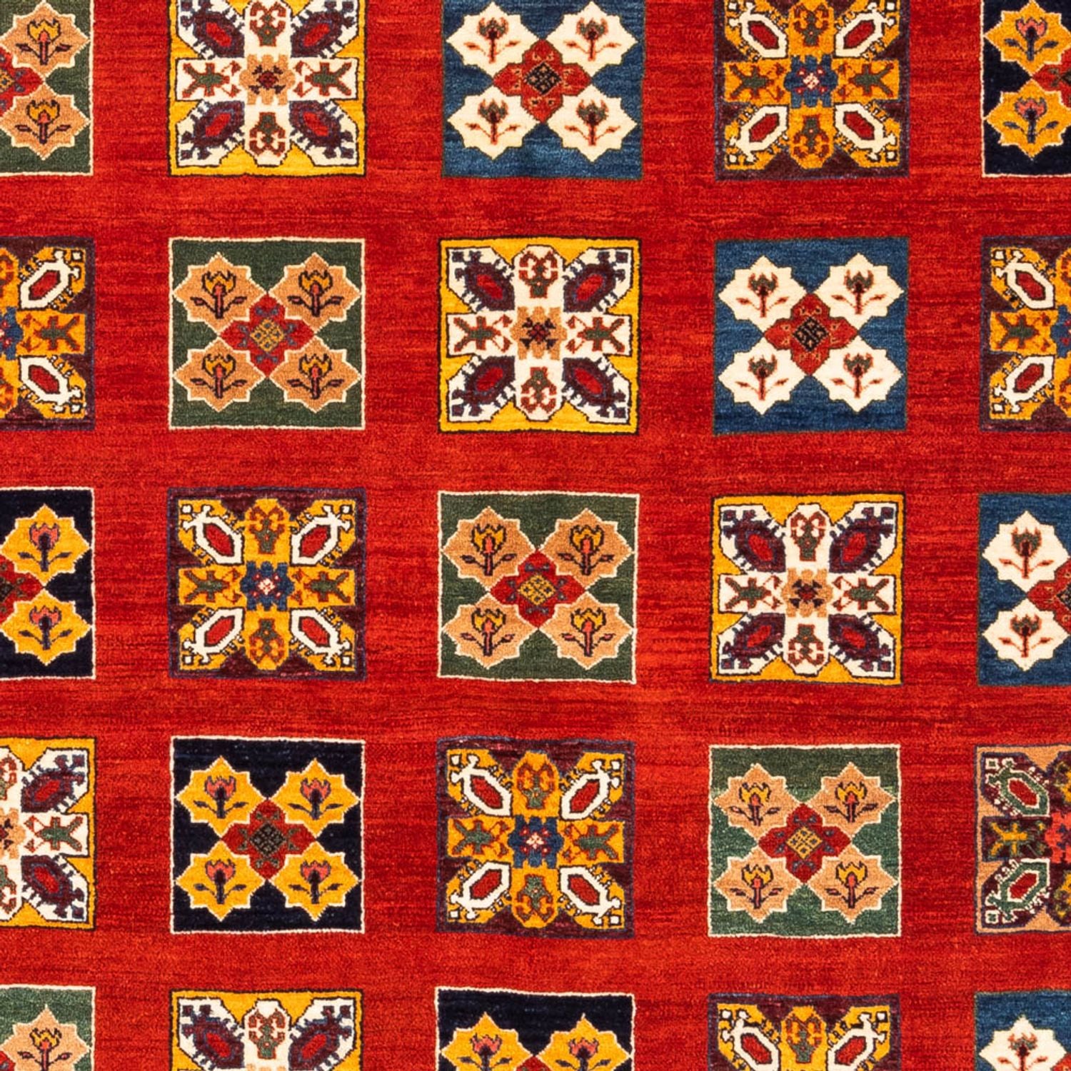 Tapis Gabbeh - Persan - 213 x 150 cm - orange