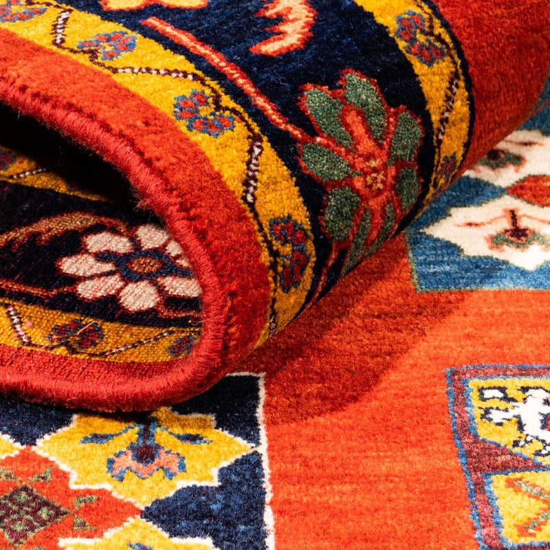 Tapis Gabbeh - Persan - 213 x 150 cm - orange