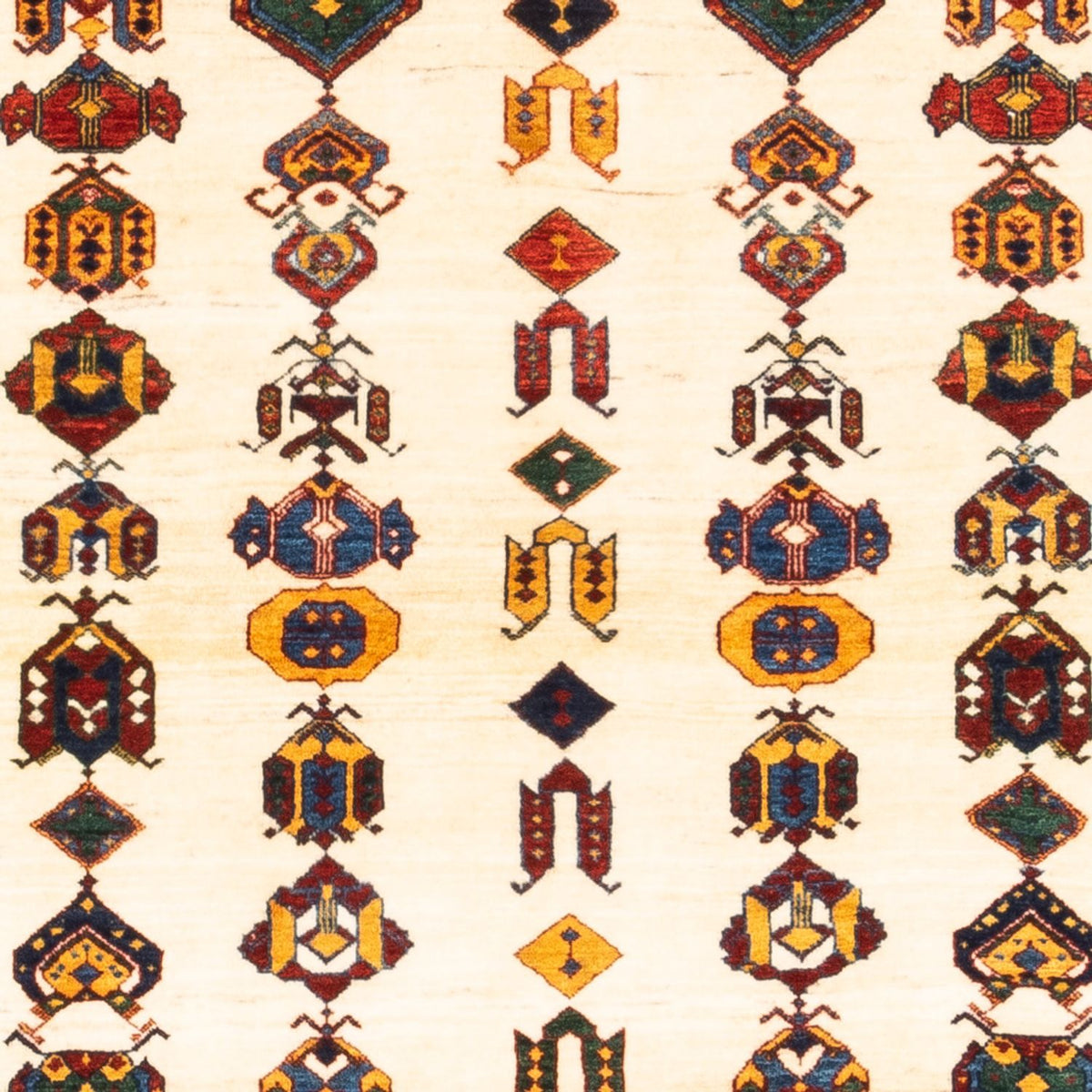 Tapis Gabbeh - Persan - 194 x 145 cm - crème