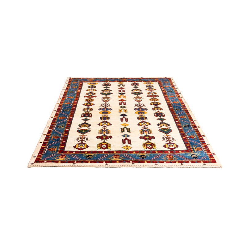 Tapis Gabbeh - Persan - 194 x 145 cm - crème