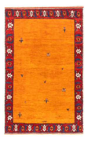 Tapis Gabbeh - Persan - 165 x 107 cm - or