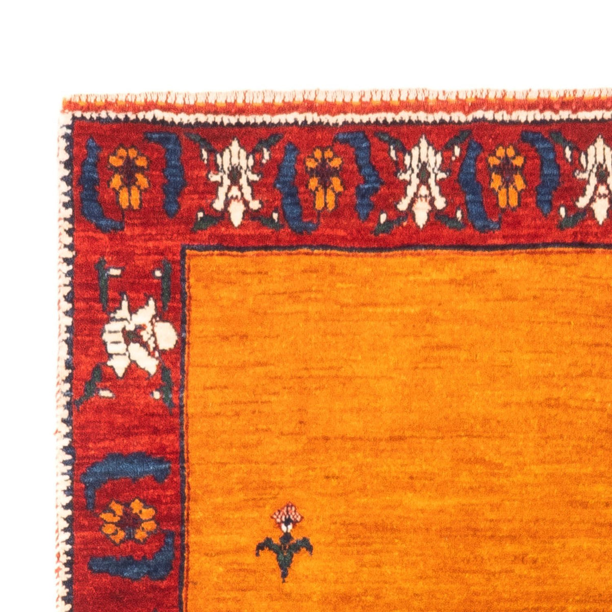 Tapis Gabbeh - Persan - 165 x 107 cm - or
