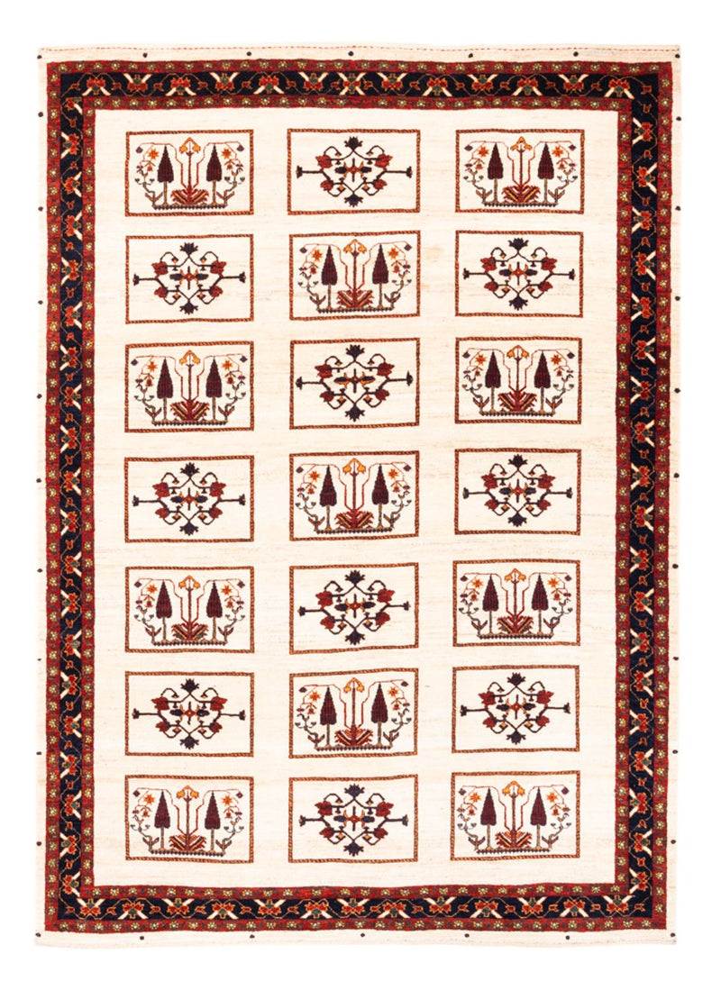 Tapis Gabbeh - Persan - 210 x 154 cm - crème