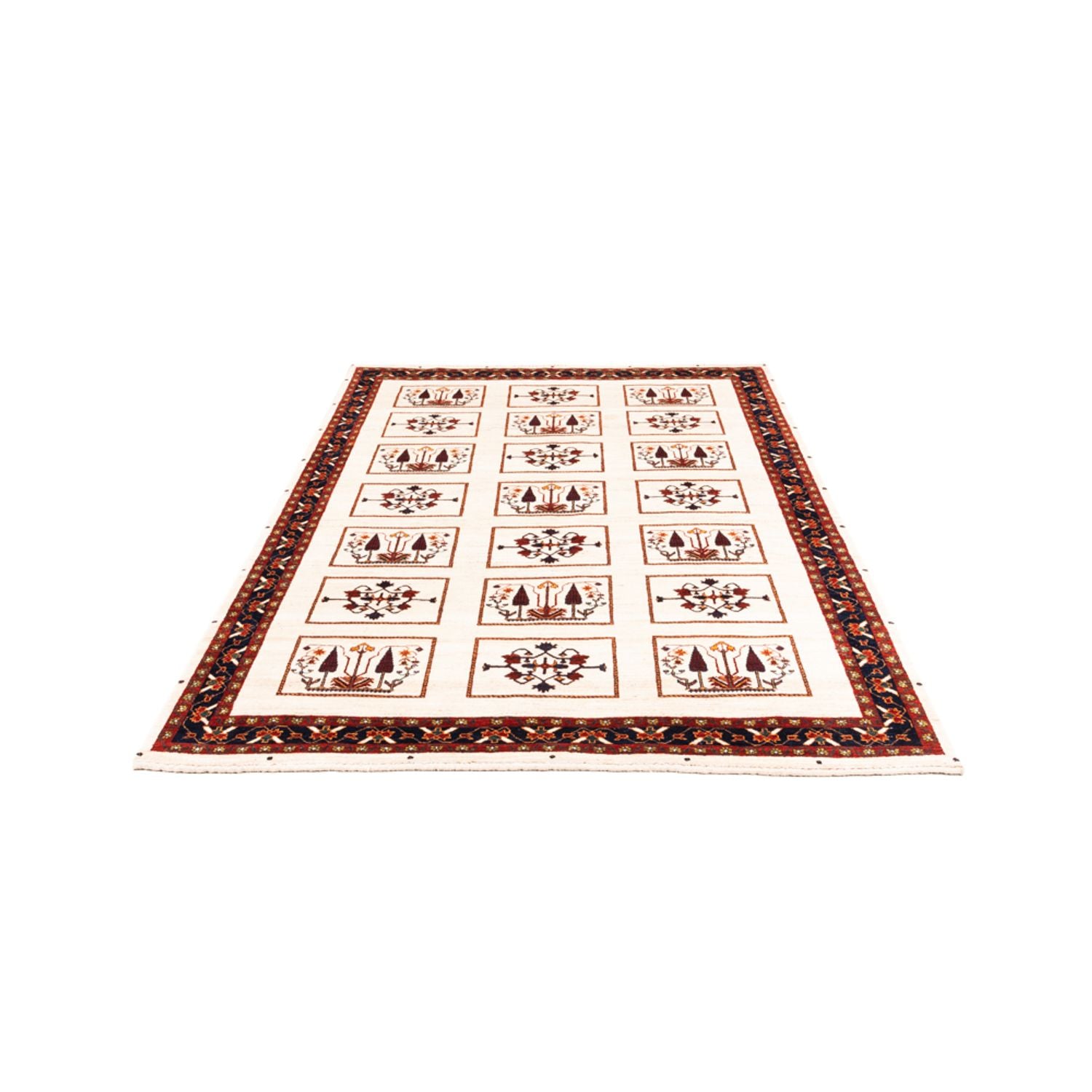 Tapis Gabbeh - Persan - 210 x 154 cm - crème