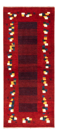 Tapis de couloir Tapis Gabbeh - Persan - 200 x 85 cm - rouge