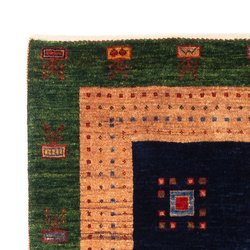 Tapis de couloir Tapis Gabbeh - Persan - 202 x 82 cm - bleu foncé