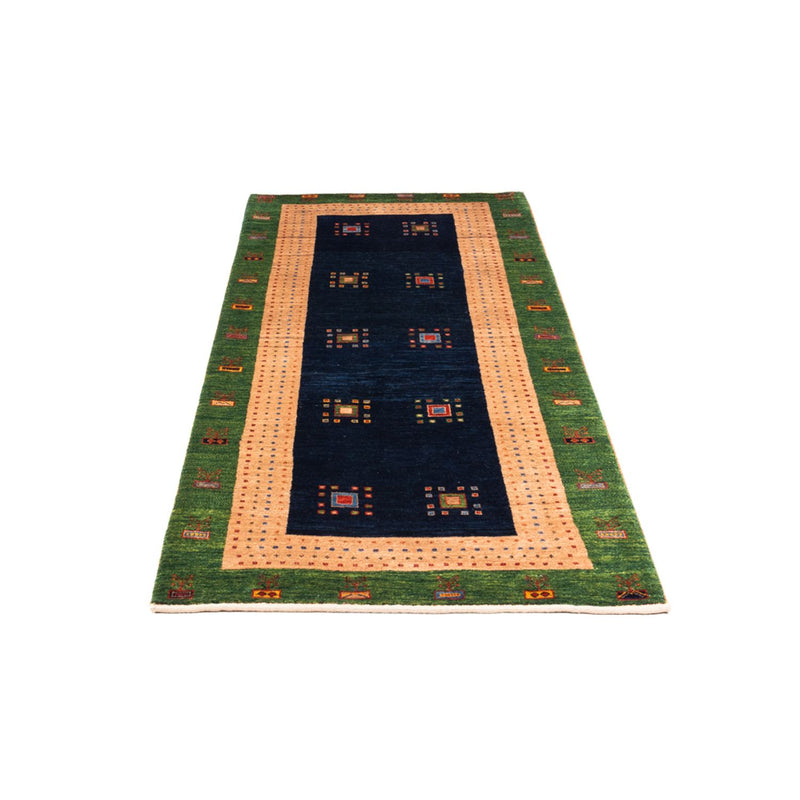 Tapis de couloir Tapis Gabbeh - Persan - 202 x 82 cm - bleu foncé