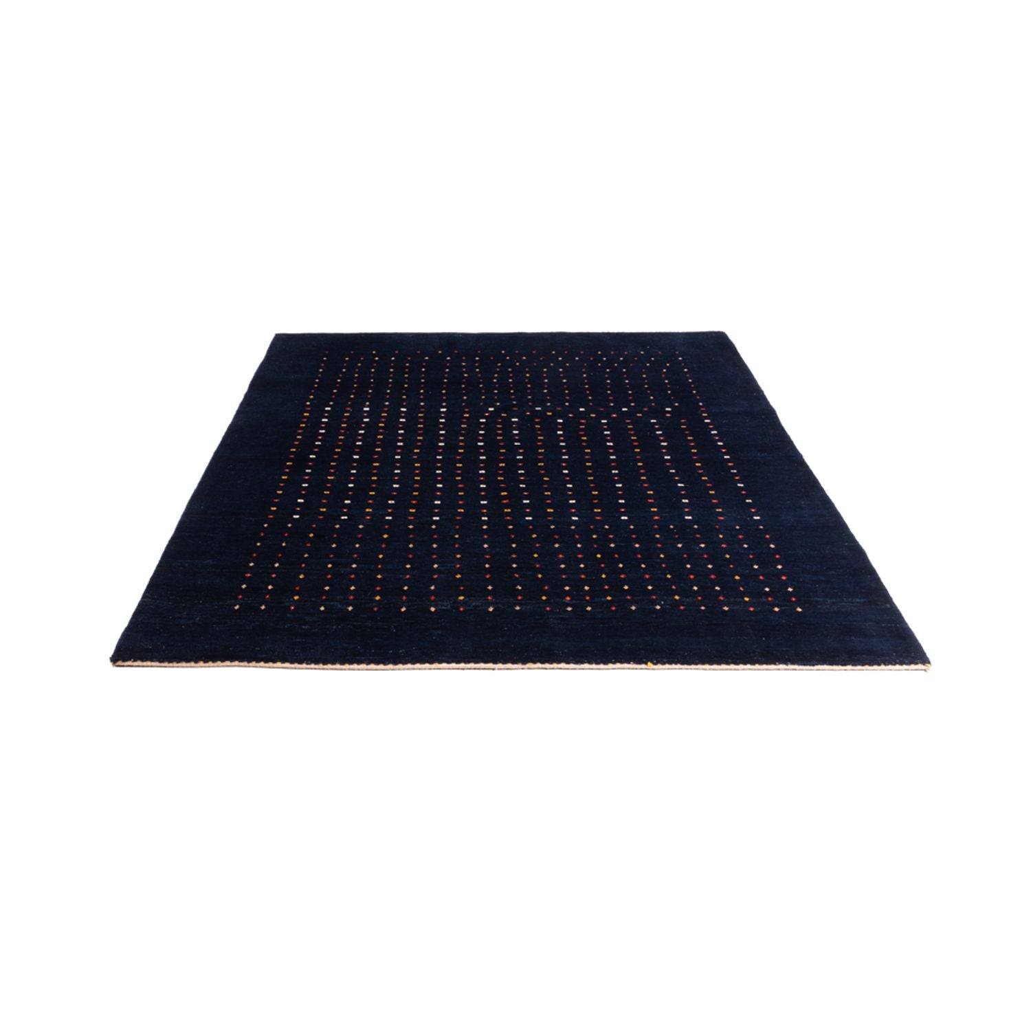 Tapis Gabbeh - Persan - 190 x 151 cm - bleu foncé